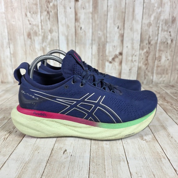 Asics Gel-Nimbus 25‎ Running Shoes Cushioned Athletic Sneakers Blue 7.5 - Picture 1 of 8